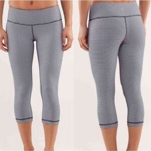 Lululemon Wunder Under Crop II Gingham Leggings
